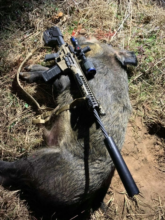LWRCI REPR taking out the wild hogs