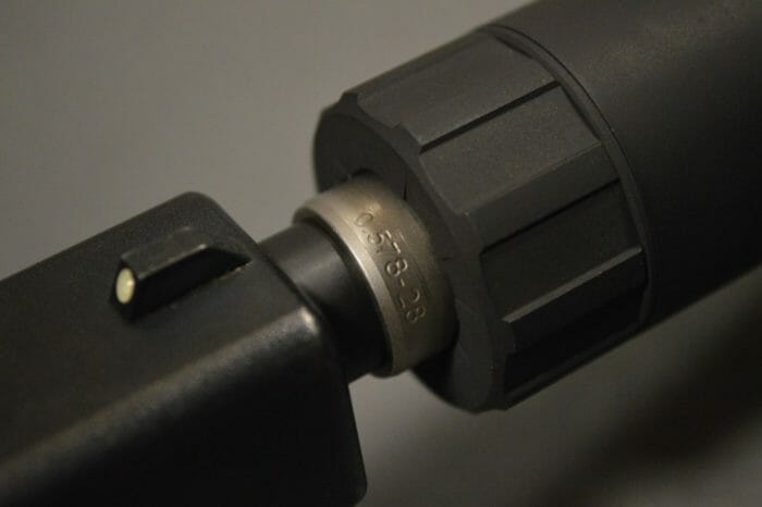 A closeup of the .578-28 piston.