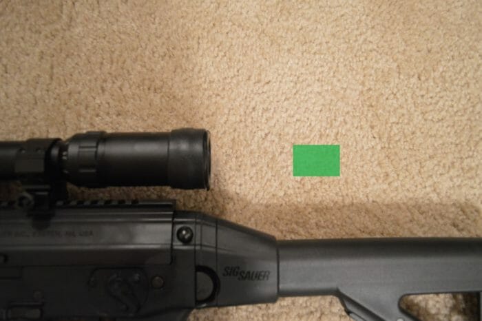 Approximate usable eye box for the Primary Arms PA14X