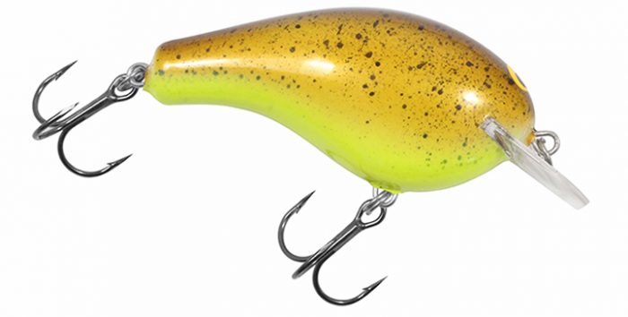 A staple of pro angler’s custom-painted crankbait boxes, Bagley now brings the ever-popular Chartreuse-tinted Root Beer pattern (CSRB) to anglers of all walks. Perfect for clear waters and crankin’ all season long.
