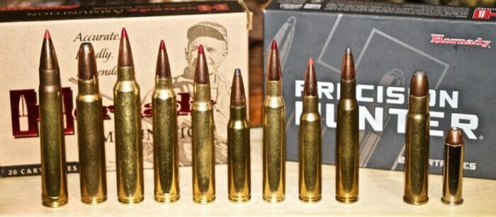 Some of the rounds Larry has taken elk with: .375 H&H, .375 Ruger, .300 RUM, .300 Win Mag, .30-06, .308, .280 Rem, 7x57, .270 Win, .375 JDJ and .44 Mag.