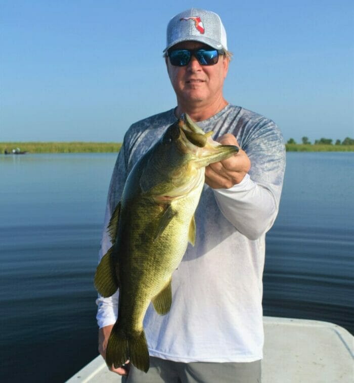 Bob Carnes with a nice bass caught on Headwaters Lake in south Florida