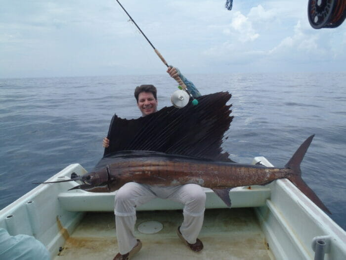 Sailfish on fly; a dream of many fly anglers