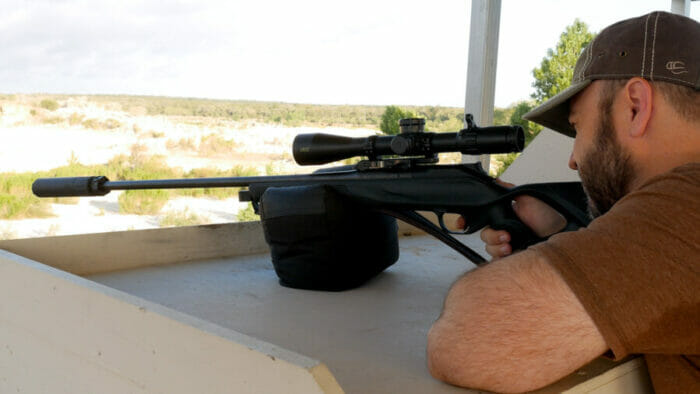 Shooting the Griffin Armament Dual-Lok 7 on the Blaser R8 in 300 Win Mag.