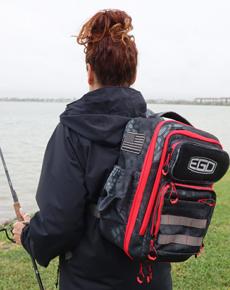 EGO's new Tackle Box Sling Pack consolidates, carries, and Easily