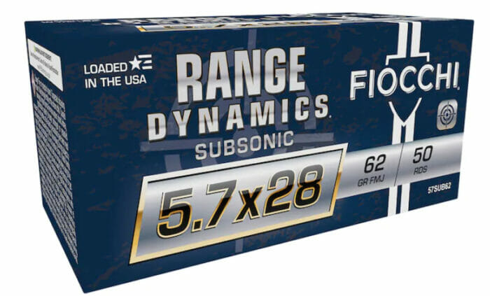 Fiocchi Range Dynamics 62gr FMJ 5.7x28mm