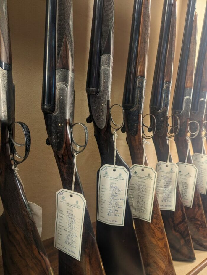 Collection of antique Holland and Holland Guns