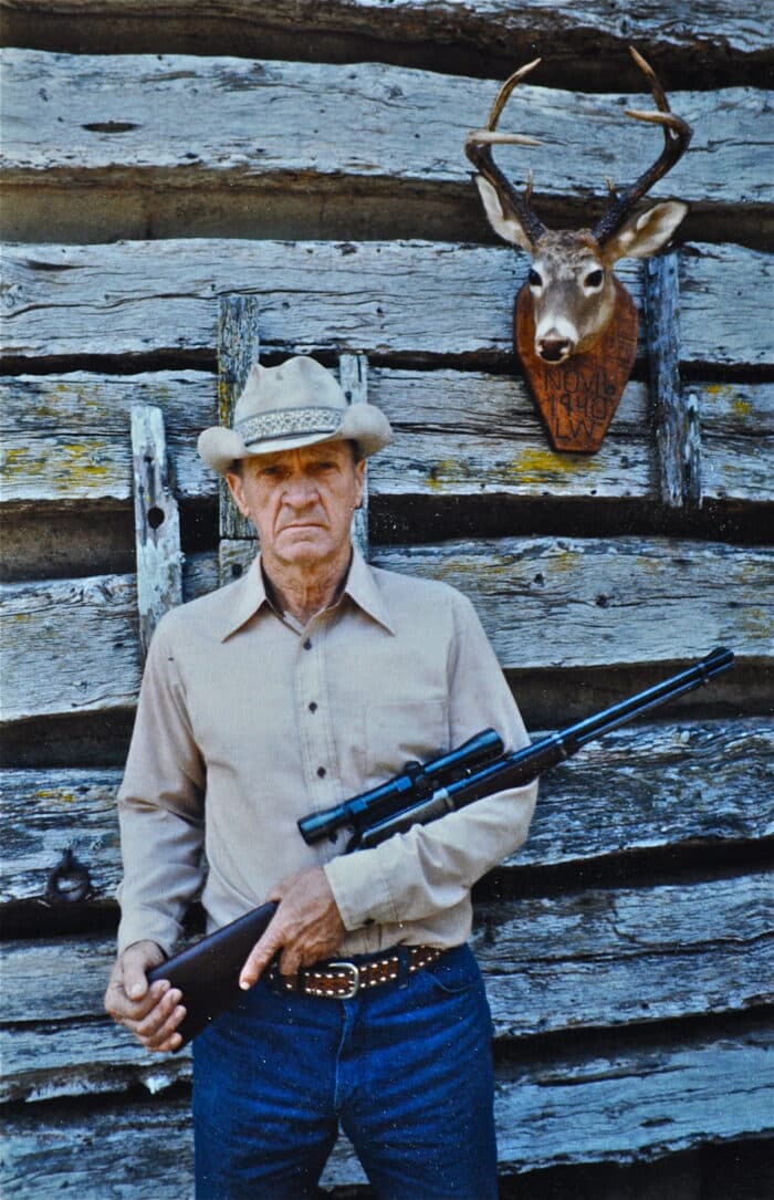 Lester Weishuhn, Larry's dad with his 30-30 Win Model 94, long considered the standard when it came to deer rifles.